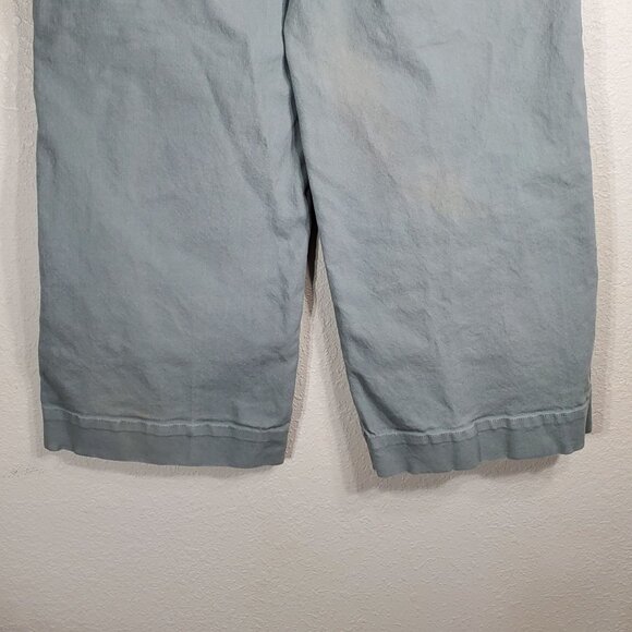 Madewell Emmett Wide-Leg Crop Pants Size 26 Light Blue Cotton/Elastane - Picture 13 of 13